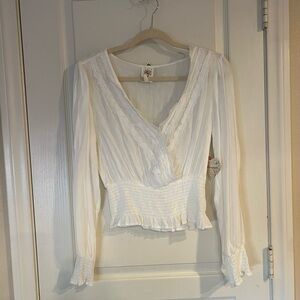 Self Esteem White Lace Blouse